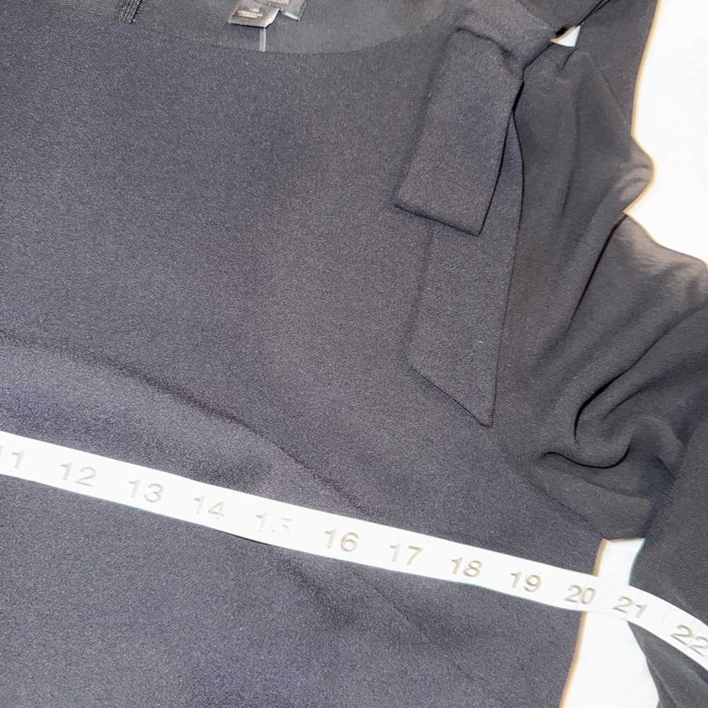 NWT Ann Taylor Black Long Sleeve Dress Size 10 - Picture 9 of 12